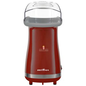 Pipoqueira Elétrica Britânia Poplite inox Vermelha BPI01VI 220V