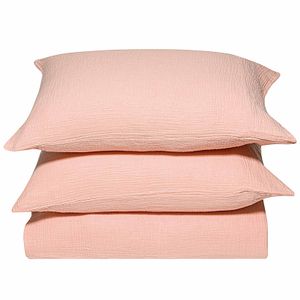 Jogo de Colcha Casal Rosa Muslin Marchand 3 Peças