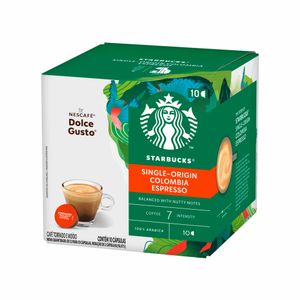 Cápsulas de Café Nescafé Dolce Gusto Starbucks Colombia Espresso 10 Unidades