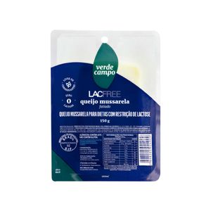 Queijo Mussarela Fatiado Zero Lactose Lacfree Verde Campo 150g