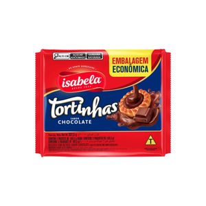 Biscoito Recheado de Chocolate Tortinhas Isabela 301,5g Embalagem Econômica