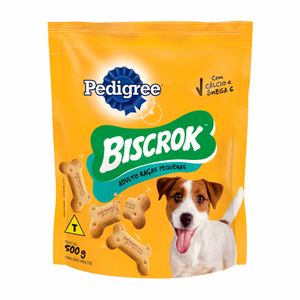 Biscoito para Cães Biscrok Pedigree Adultos Raças Pequenas 500g