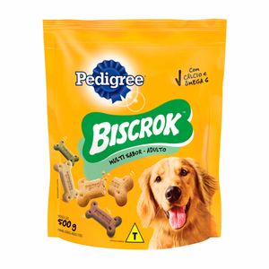 Biscoito para Cães Biscrok Pedigree Adultos Multi Sabor 500g