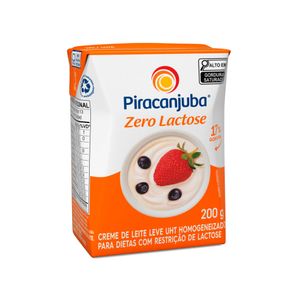 Creme de Leite Zero Lactose Piracanjuba Caixa 200g