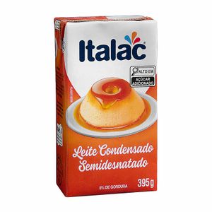 Leite Condensado Semidesnatado Italac Caixa 395g
