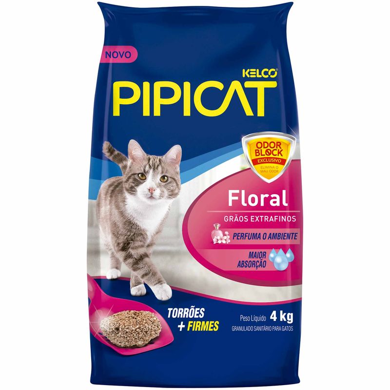Granulado-Higienico-para-Gatos-Floral-Pipicat-Kelco-4kg-Zaffari-00