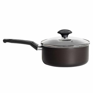 Panela Antiaderente Alumínio com Tampa Amora 62120 Preta 20cm Multiflon