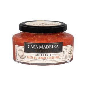 Antepasto Pasta de Tomate e Biquinho Gourmet Casa Madeira 180g