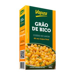 Grão-de-bico Cozido no Vapor Vapza 500g