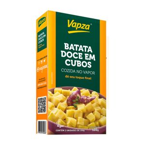 Batata Doce em Cubos Cozida no Vapor Vapza 500g