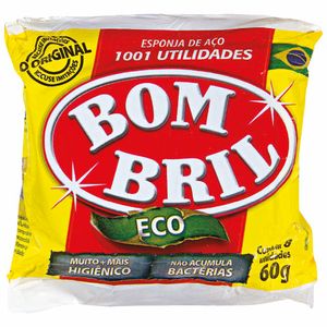 Conjunto com 8 Esponjas de Aço Eco Bombril 60g