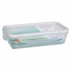 Pote de Plástico Retangular Multiúso com Tampa Sanremo 820ml