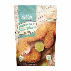 Filé de Tilápia Empanado Congelado Só Comer 300g