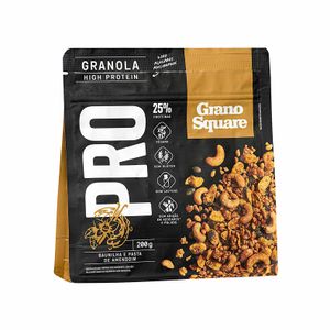 Granola High Protein Pro Baunilha e Pasta de Amendoim GranoSquare 200g