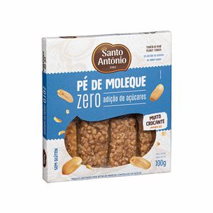 Pé de Moleque sem Adição de Açúcar Santo Antonio 100g