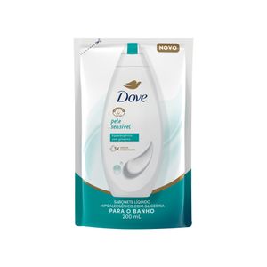 Sabonete Líquido Dove Pele Sensível Sachê Refil 200ml