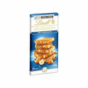 Chocolate Lindt Les Grandes Milk 34% Hazelnuts 150g