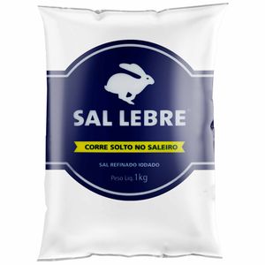 Sal Refinado Iodado Lebre 1kg