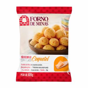 Pão de Queijo Coquetel Congelado Forno de Minas 820g