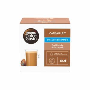 Cápsulas de Café Au Lait Desnatado Nescafé Dolce Gusto 10 unidades