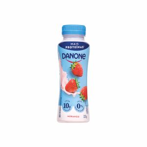 Iogurte de Morango Desnatado 10g de Proteína Sem Lactose Danone 220g
