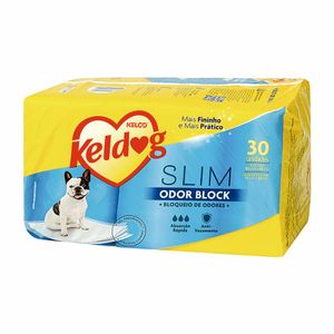 Tapete Higiênico para Cães Slim 80x60cm Keldog Kelco 30 unidades