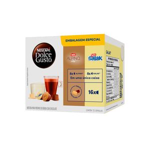 Cápsulas de Café Alpino e Galak Nescafé Dolce Gusto 16 unidades