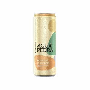 Água com Gás Saborizada Abacaxi e Hortelã Água da Pedra 350ml