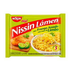Macarrão Instantâneo Frango Assado com Toque de Limão Nissin Lámen 85g