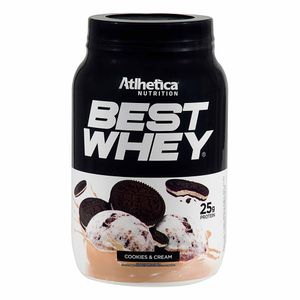 Suplemento Alimentar Best Whey 25g Protein Cookies & Cream Atlhetica Nutrition 900g