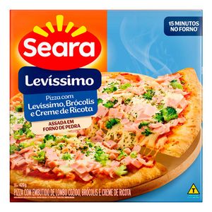 Pizza de Brócolis e Creme de Ricota Levíssimo Congelada Seara 420g