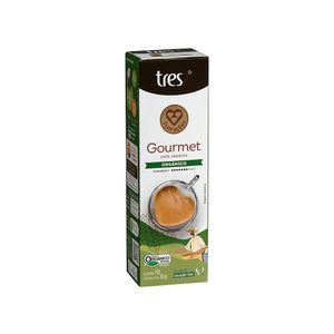 Cápsulas de Café Gourmet Orgânico tres 3 Corações com 10 unidades