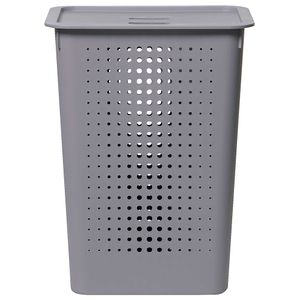 Cesto para Roupas Chumbo com Tampa CO570CHF Ou 47 Litros