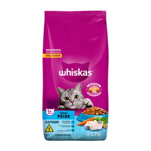 Ração para Gatos Castrados Whiskas Adultos Peixe 2,7kg