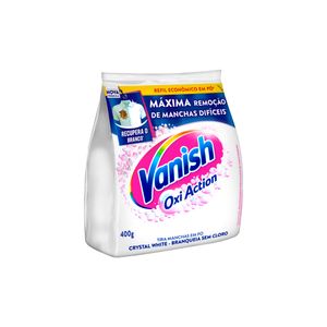 Tira Manchas em Pó Vanish Oxi Action Cristal White sem Cloro Sachê 400g
