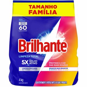 Lava-roupas em Pó Brilhante Limpeza Total 4kg
