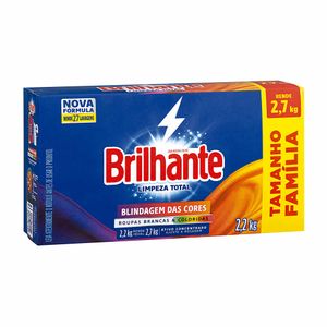 Lava-roupas em Pó Brilhante Limpeza Total 2,2kg