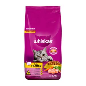 Ração para Gatos Whiskas Adultos Frango 2,7kg