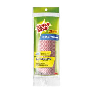 Pano Multiuso Scotch-Brite Rosa 25 unidades