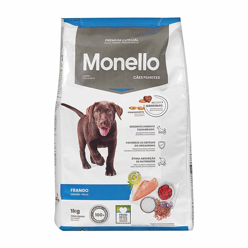 Racao-para-Caes-Monello-Caes-Filhote-Premium-Especial-Frango-1kg-Zaffari-00
