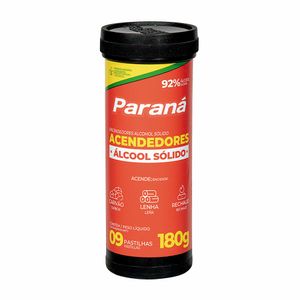 Acendedor Álcool Sólido Paraná 180g 9 Unidades
