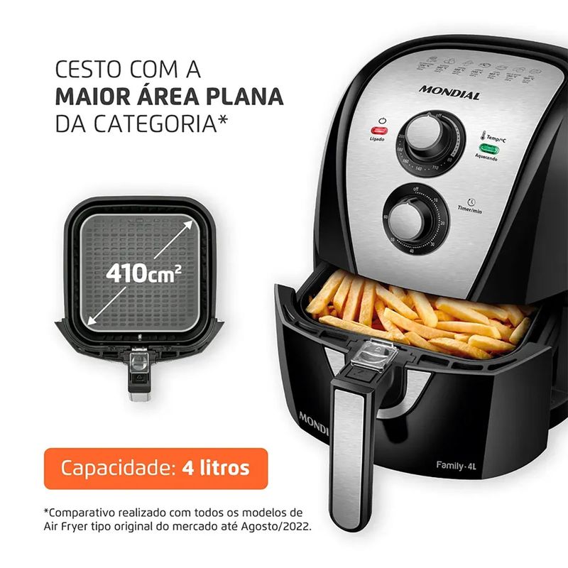 Fritadeira-Air-Fryer-Mondial-4-Litros-AFN-40BI-220V-Zaffari-01