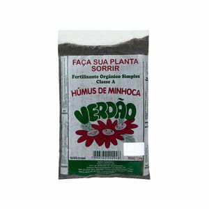 Substrato para Plantas Húmus de Minhoca Classe A Verdão 1,5kg