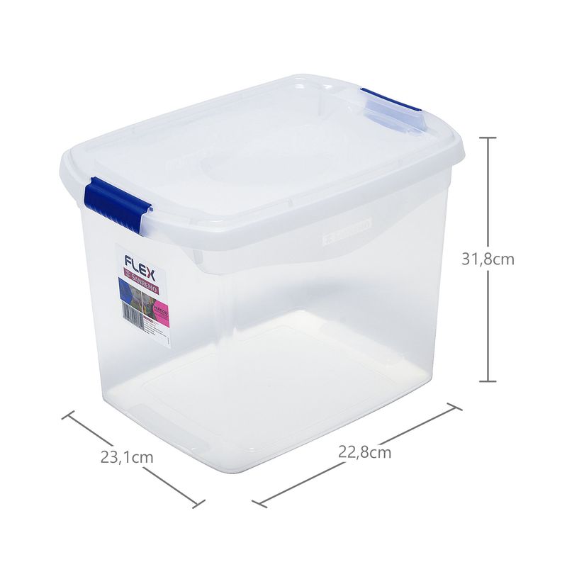 Organizador-Transparente-Multiuso-Tampa-com-Trava-SR911-Flex-Sanremo-11-Litros-Zaffari-01