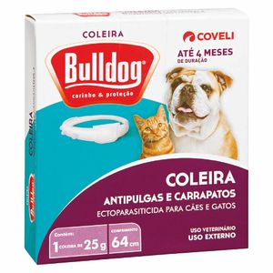 Coleira Antipulgas e Carrapatos Bulldog
