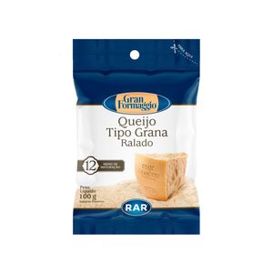 Queijo Tipo Grana Ralado Gran Formaggio RAR 100g