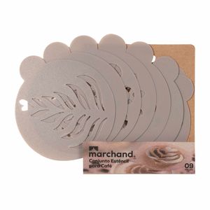 Conjunto Estêncil para Café Marchand 9 Peças