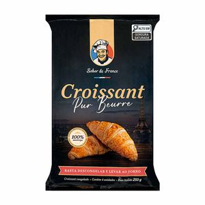 Croissant Tradicional Congelado Sabor de France 250g