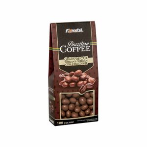 Grãos de Café Torrados Cobertos com Chocolate Brazilian Coffee Florestal 100g