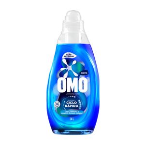 Lava Roupas Líquido Omo Ciclo Rápido Antiodor 1,4 Litros